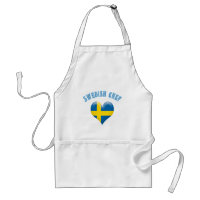 Swedish Chef Heart Shaped Flag of Sweden