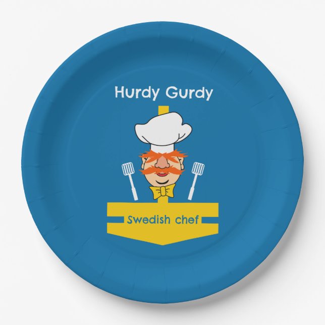 Swedish Chef Paper Plates (Front)