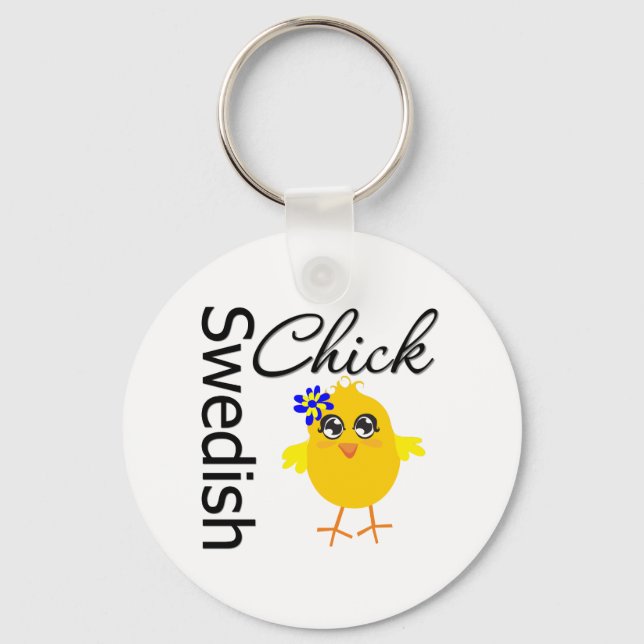 Swedish Chick Keychain (Front)