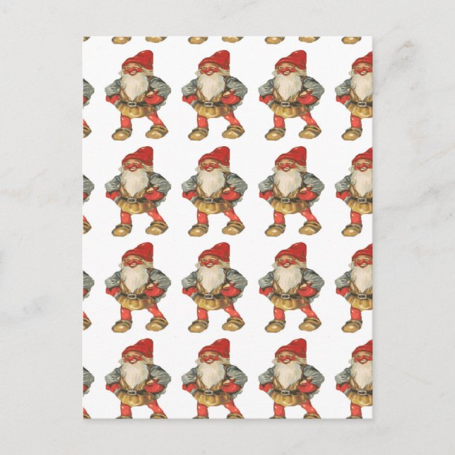 Swedish Christmas Elf Holiday Postcard (Front)