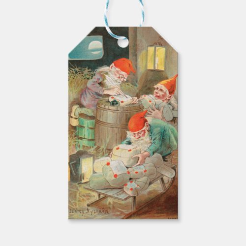 Swedish Christmas Santa by Jenny Nystrm Gift Tags