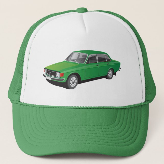 Swedish classic family car from 70's trucker hat (Front)