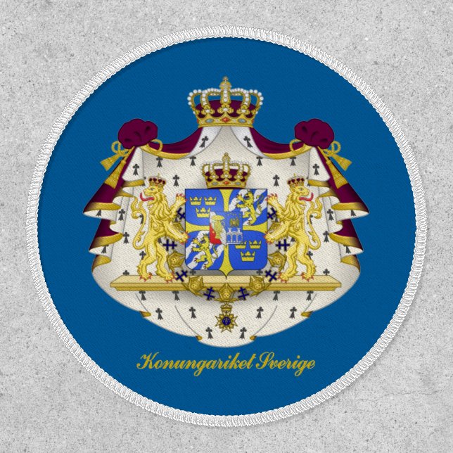 Swedish Coat of Arms Patch (Front)