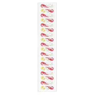 Swedish Crayfish Party Kräftskiva Short Table Runner