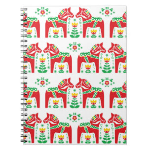 Swedish Dala Horse: Folk Art Notebook