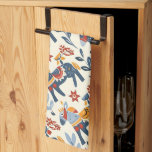 swedish dala horse folk art pattern kitchen towel<br><div class="desc">Celebrate the rich tradition of Swedish folk art with our Swedish Dala Horse Folk Art Pattern collection at Timeless Patterns Gallery. Immerse yourself in the whimsical charm of handcrafted patterns inspired by the iconic Dala horse. These intricate designs pay homage to Sweden's cultural heritage, adding a touch of Scandinavian elegance...</div>