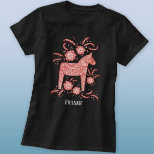 Swedish Dala Horse Personalized T-Shirt
