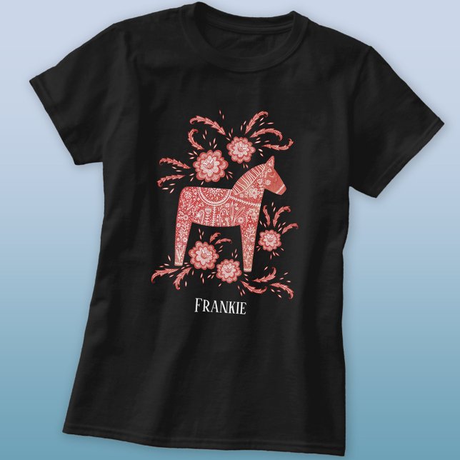 Swedish Dala Horse Personalized T-Shirt (Creator Uploaded)
