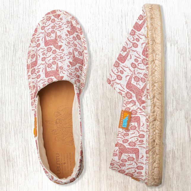 Swedish Dala Horse Red and White Espadrilles (Creator Uploaded)