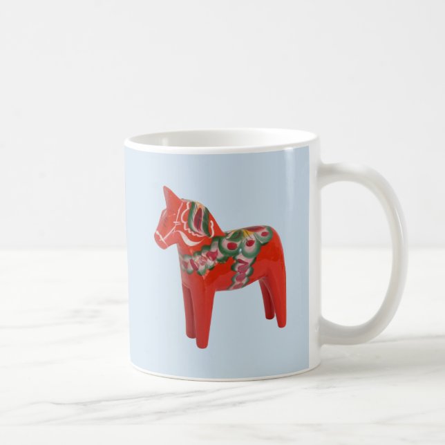 Swedish Dala Horse Scandinavian Coffee Mug (Right)