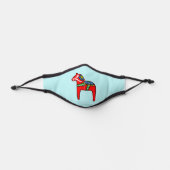 Swedish Dala Horse Scandinavian Folk Art Premium Face Mask (Front)