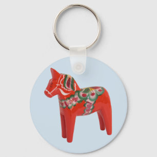 Swedish Dala Horse Scandinavian Keychain