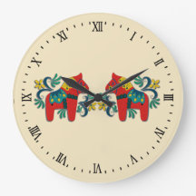 Swedish Dala Horse Twins Scandinavian