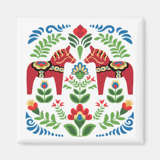 Swedish Dala Horses Red Magnet