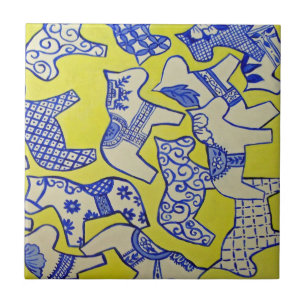 Swedish dala horses Tile
