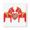 Swedish Dala Horses w Heart