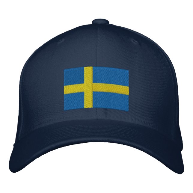 SWEDISH DRINKING TEAM EMBROIDERED BASEBALL HAT (Front)