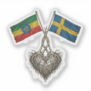 Swedish-Ethiopian Sticker