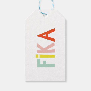 Swedish Fika Colors Gift Tags