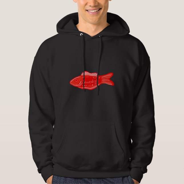 Swedish Fish Hand Drawn Hoodie (Front)