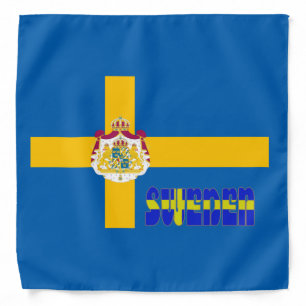 Swedish flag bandana