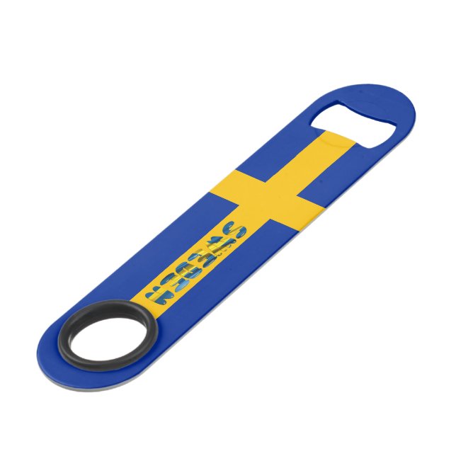 Swedish flag bar key (Front Angled)