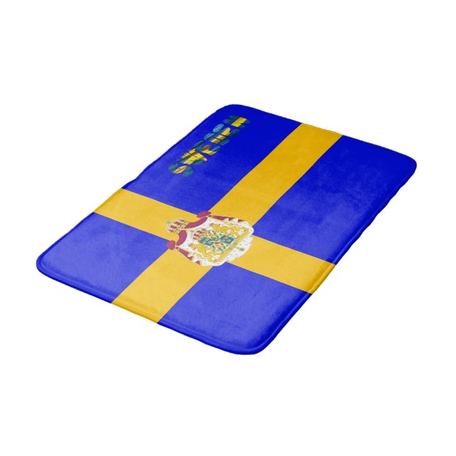 Swedish flag bath mat (Angled)