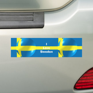 Swedish Flag Bumper Sticker
