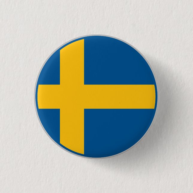 Swedish Flag Button (Front)