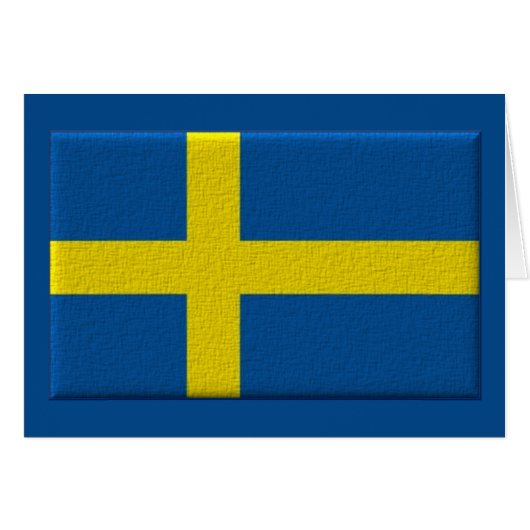 Swedish Flag Cards (Front Horizontal)