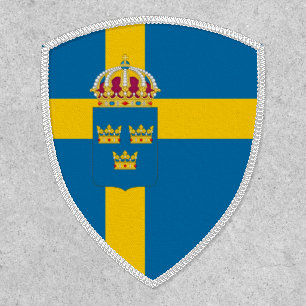 Swedish Flag & Coat of Arms, Flag of Sweden Patch
