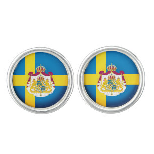 Swedish flag cufflinks