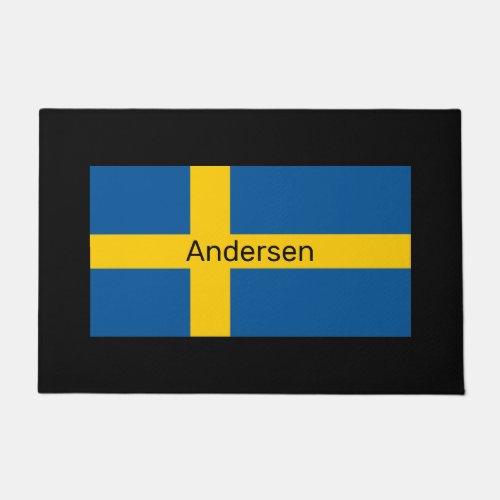 Swedish Flag Custom Doormat
