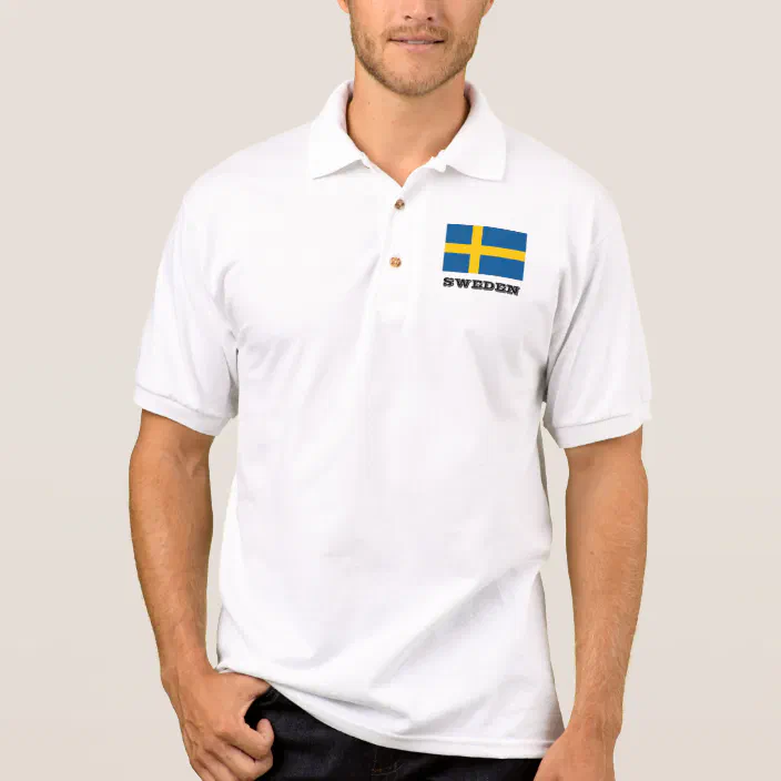 Lumos3DPrint Sweden Flag Mens Polo Shirt 