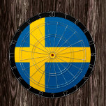 Swedish Flag Dartboard & darts / game board<br><div class="desc">Dartboard: Sweden & Swedish flag darts,  family fun games - love my country,  summer games,  holiday,  fathers day,  birthday party,  college students / sports fans</div>