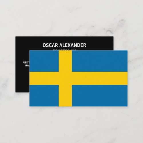 Swedish Flag Flag of Sweden Business Card