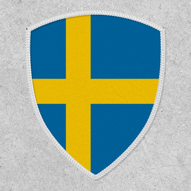 Swedish Flag, Flag of Sweden Patch (Front)