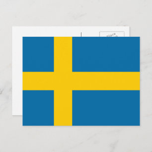 Swedish Flag, Flag of Sweden Postcard