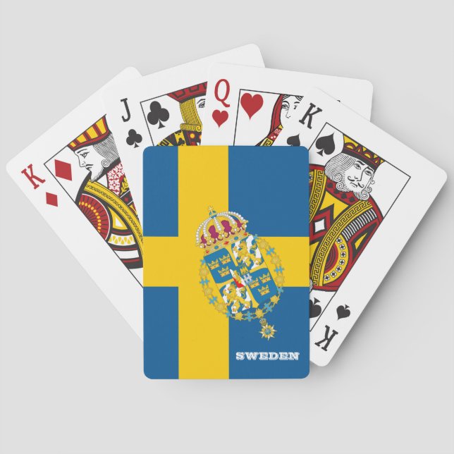 Swedish Flag Games, Sweden Playing Cards (Back)