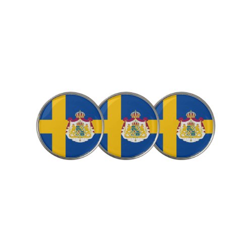 Swedish flag golf ball marker