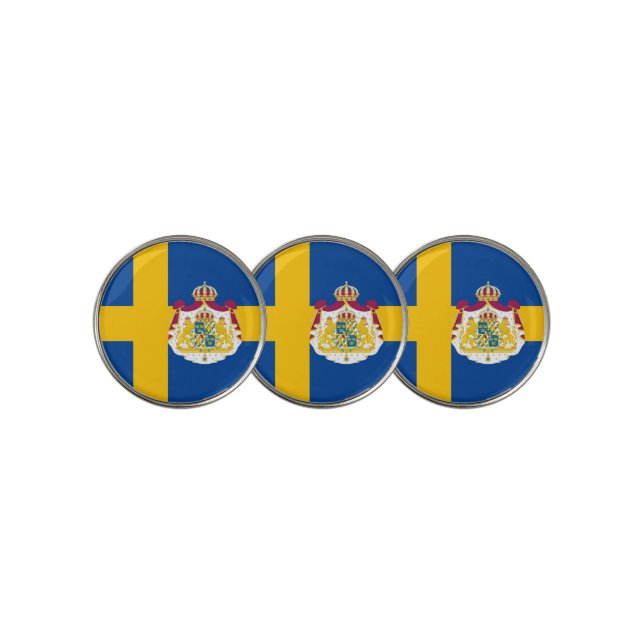 Swedish flag golf ball marker (3 Up)