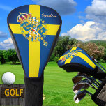 Swedish Flag & Golf Sweden sports Covers /clubs<br><div class="desc">GOLF Head Covers: Vintage Sweden,  emblem & Swedish Flag fashion games - love my country,  travel,  holiday,  golfing patriots / sport fans</div>