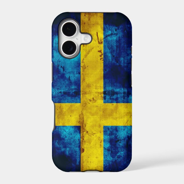 Swedish Flag Iphone Case (Back)