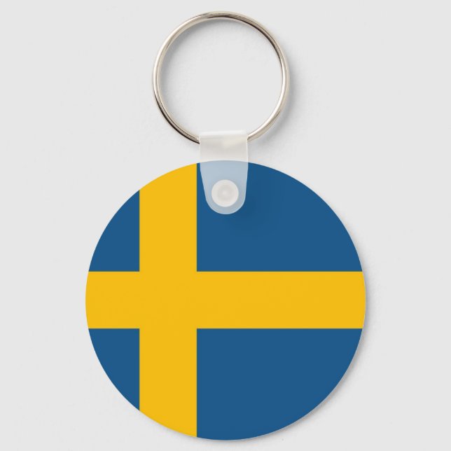 Swedish Flag Keychain (Front)