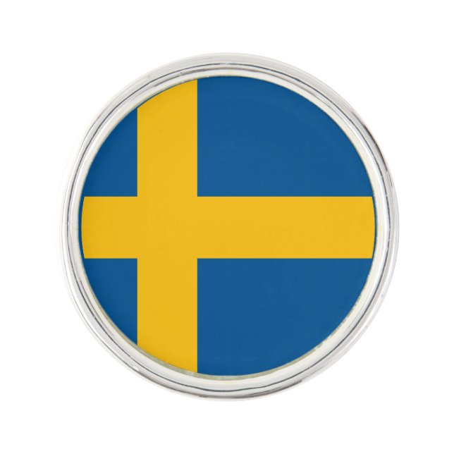 Swedish Flag Lapel Pin (Front)