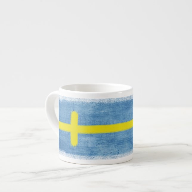 Swedish Flag Large Espresso Mug (Front Left)