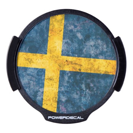 Swedish Flag Led Window Decal