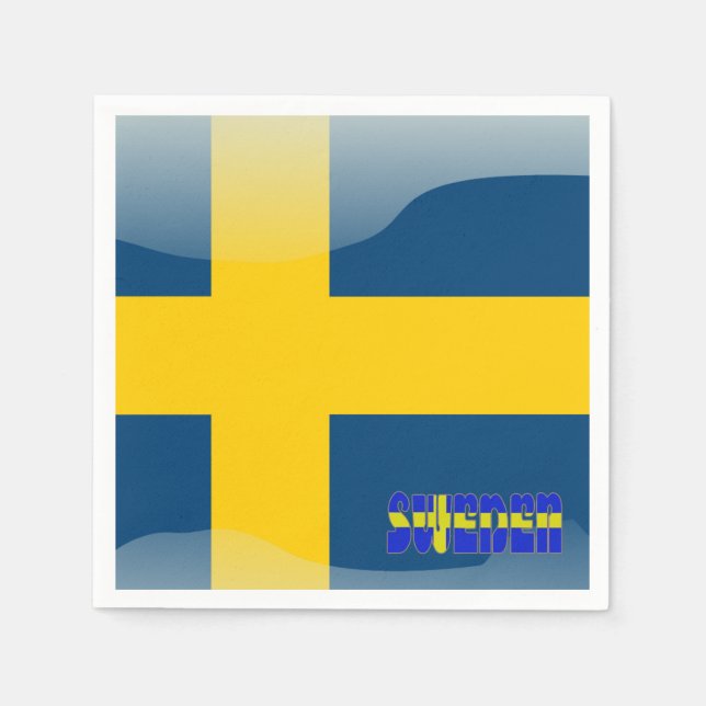 Swedish flag napkins (Front)