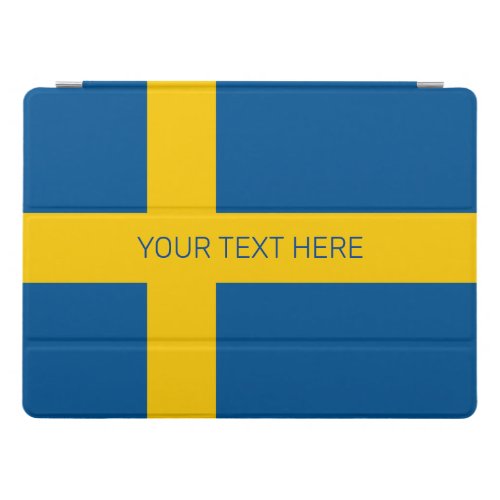 Swedish flag of Sweden custom 129 inch Apple iPad Pro Cover