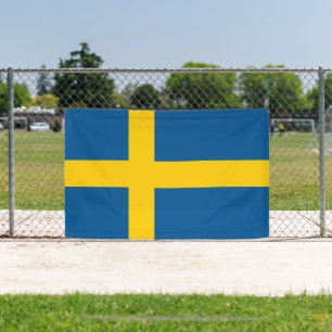 Swedish flag of Sweden custom banner sign